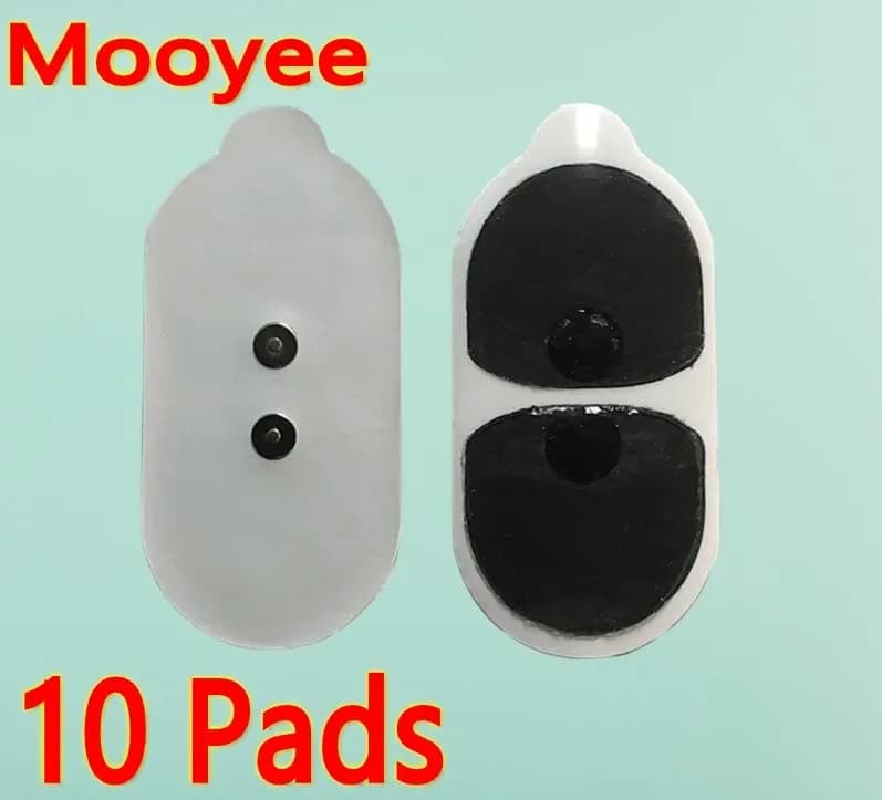 10 pz sostituzione Massaggiatore Cuscinetti Gel Appiccicosi foglio elettrodo patch per Smart Relaxer Wireless EMS Mooyee S1, M2 KIU