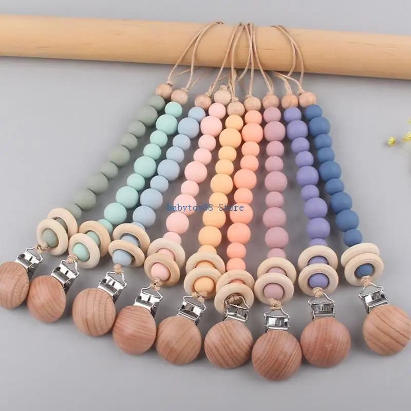 Y4UD Clip per ciucini per bambini che allatta teether toro e alto