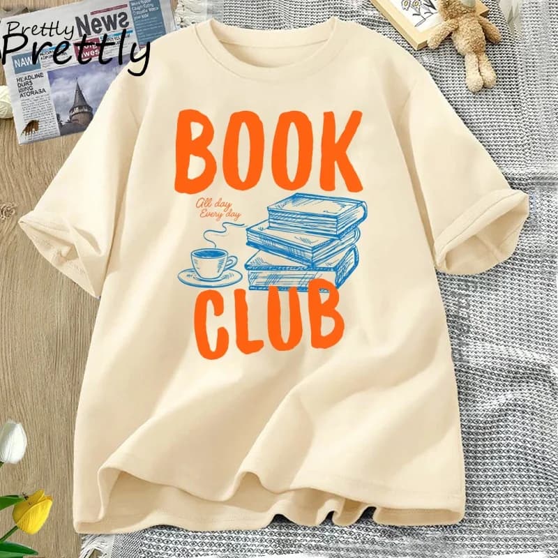 Retro Book Club T Shirt Amante della letteratura Lettura Tshirt Bookworm Maglietta alla moda Bookish T-shirt Amante dei libri Abbigliamento bibliotecario