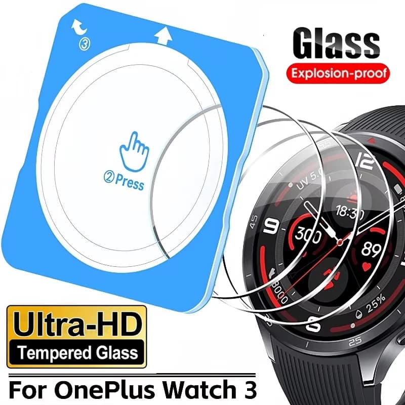 9H Easy Installation Tempered Glass For OnePlus Watch 3 Screen Protector Full Coverage Clear Film For OnePlus Watch 3 Smartwatch