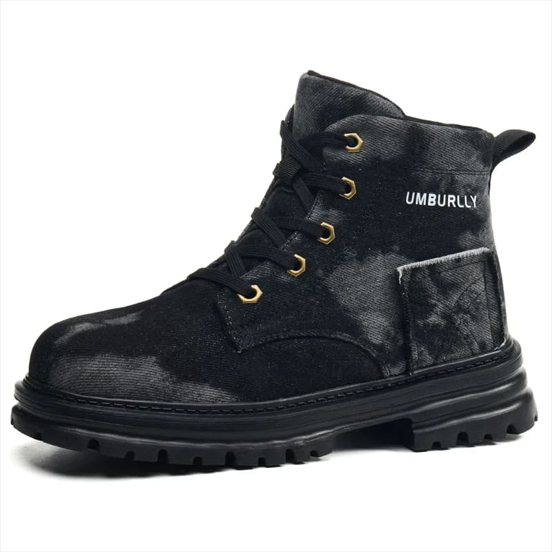 Steel Toe Shoes Protection Boots Indestructible Shoes Canvas Security Boots New Work Boots Women Puncture-Proof Safety Boots