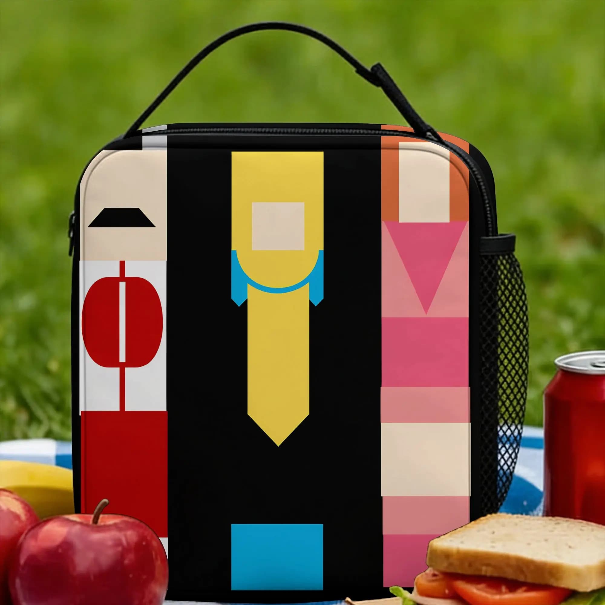 Invincible Cartoon Lunch Bag Travel Lunch Box For Women Cute Graphic Thermal Lunch Bags Oxford Portable Insulated Cooler Bag