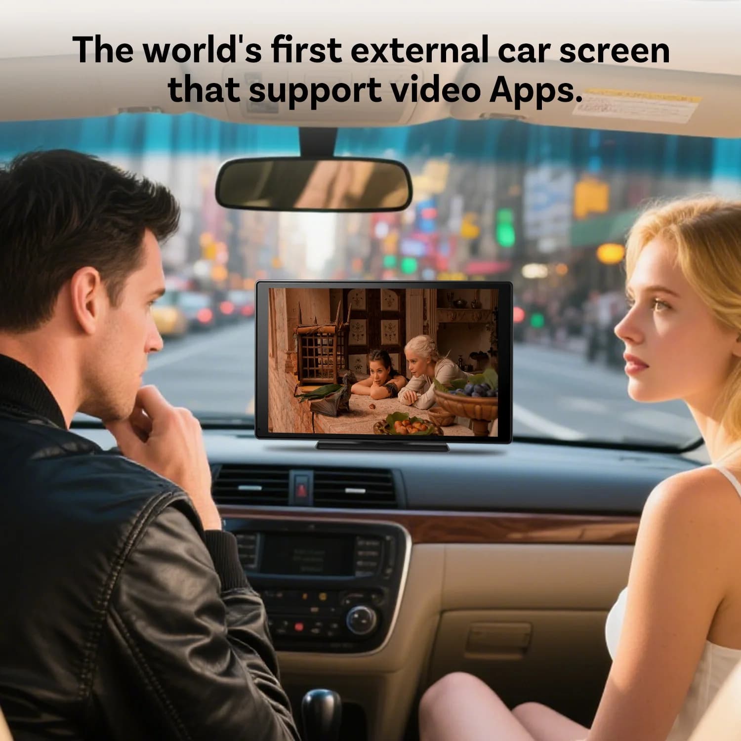 Ottocast 9 '' Touch Screen for Car Wireless Carplay Android Auto Dash Portable GPS Multimedia Video Integrated for Youtube TikTok 2025