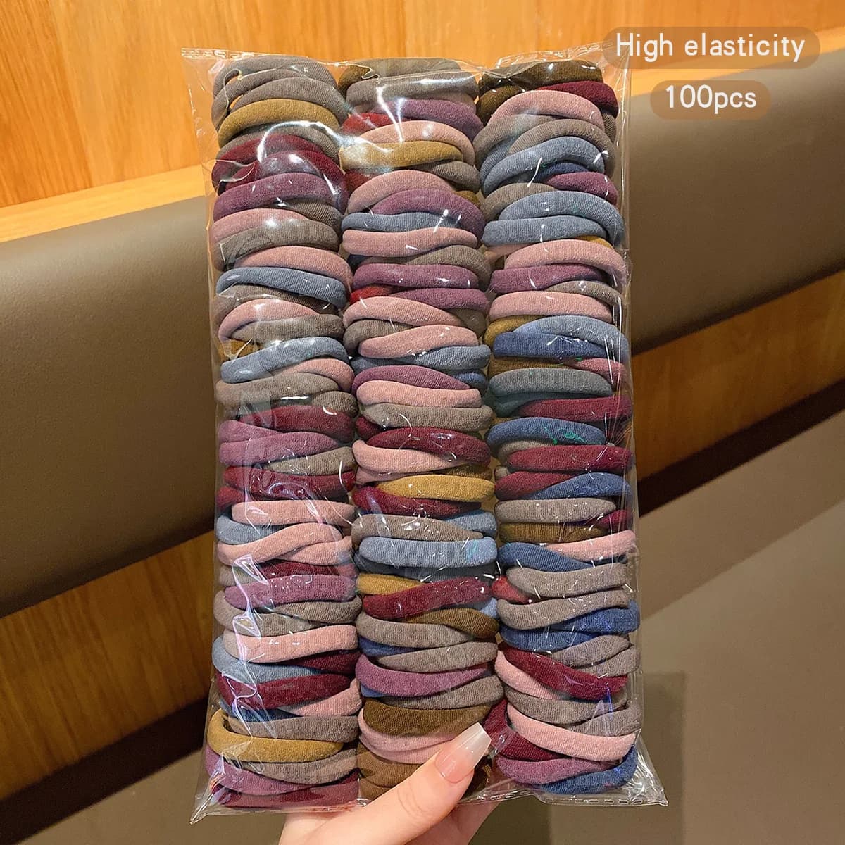 100 seamless, high elasticity, durable Korean style hair accessories with elastic bands suitable for daily use