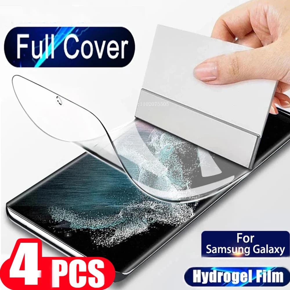 4 pezzi non in vetro per Samsung S8/S9/S10E/S10+/S10 5G pellicola idrogel S20/S20+/S21/S21+/S22/S22+/S23+/S23 Ultra protezione schermo del telefono