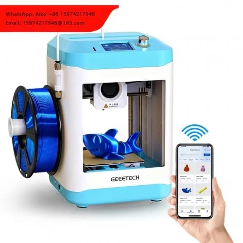 Geeetech EU Warehouse M1S Mini 3D FDM Printer Fully Assembled Mini 3D Printer For Kids And Beginners WiFi 3D Home Printer