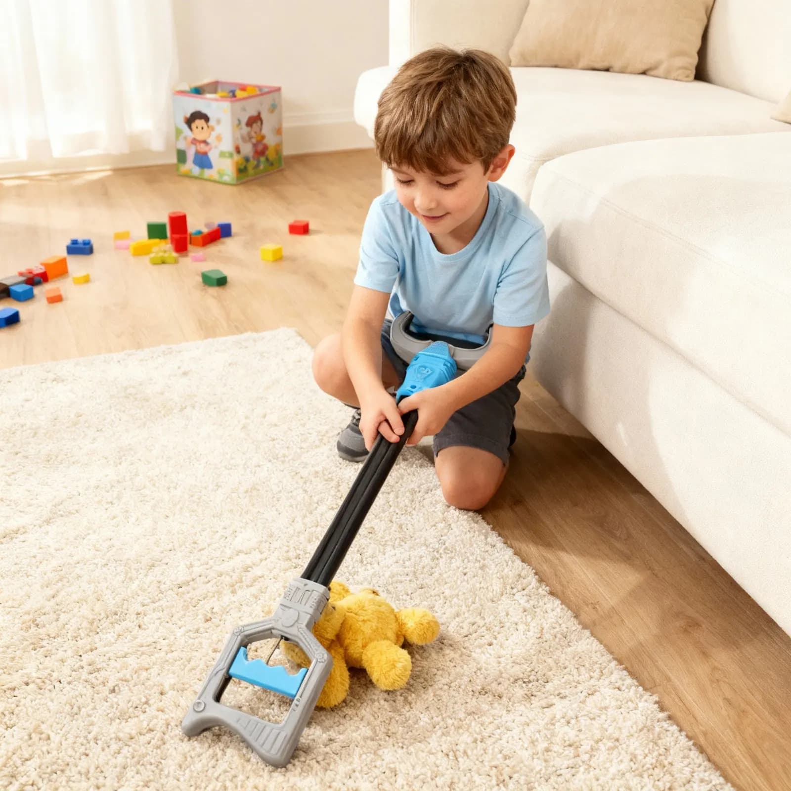 Pinza Robotica in Plastica per Bambini, Strumento Educativo per la Coordinazione Occhio-Mano, Gioco Interattivo per l'Apprendimento Precoce STEAM