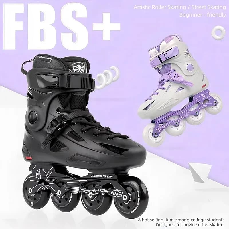 Pattini in linea Freestyle per adulti Principianti Uomini Donne Lame a rotelle professionali per slalom Scarpe da allenamento per pattinaggio all'aperto Durevoli