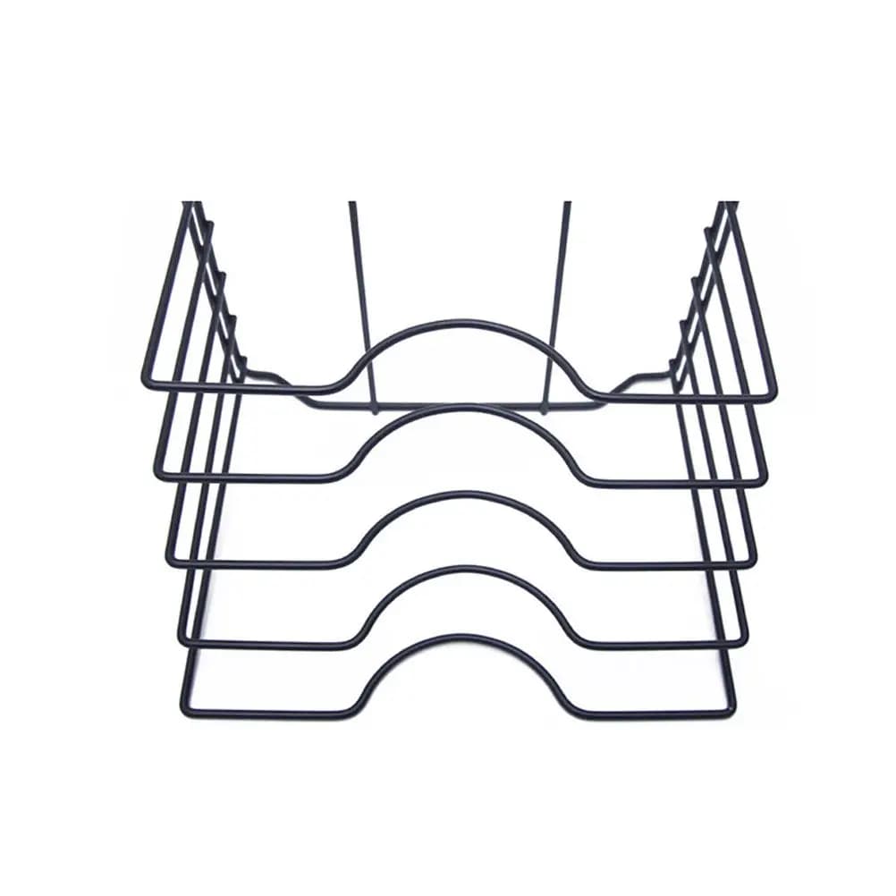 1Pcs Sturdy Kitchen Storage Shelf Rack for Cutting Board Pot Cover Pan Holder Hollow Design Air Ventilation Drainage Neat