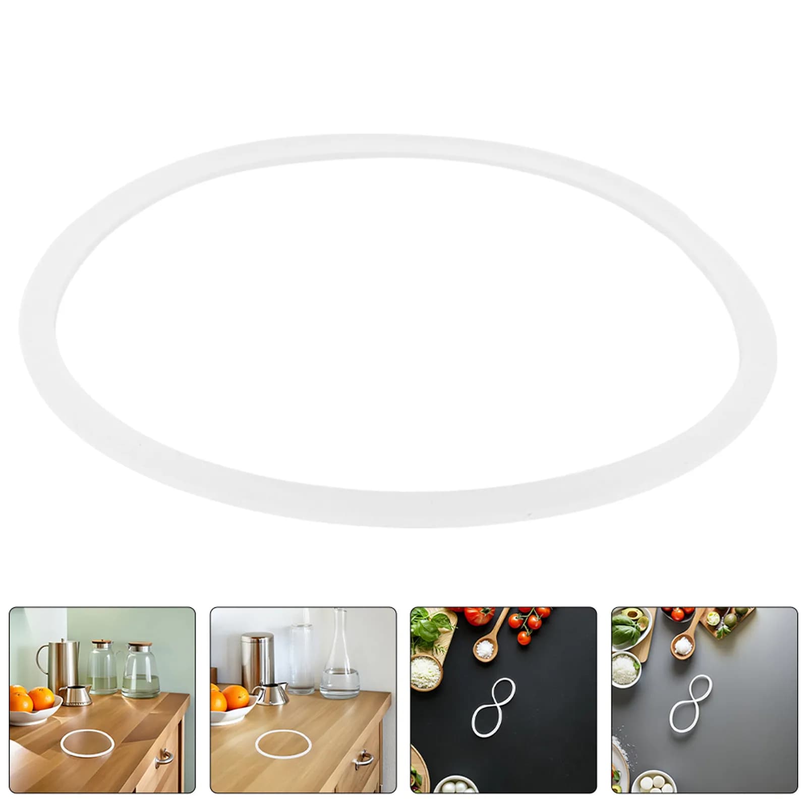 4 Pcs Leak-proof Gasket Food Storage Replacement Lid Seal Gaskets Bento Container Airtight