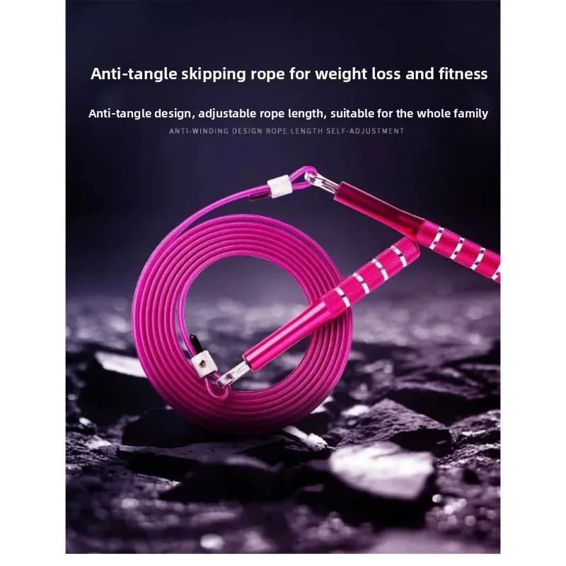 Steel Wire Jump Rope Equipped with Aluminum Alloy Handles, Popular Fitness Sports Gear for Fat Burning Workout & Bodybuilding