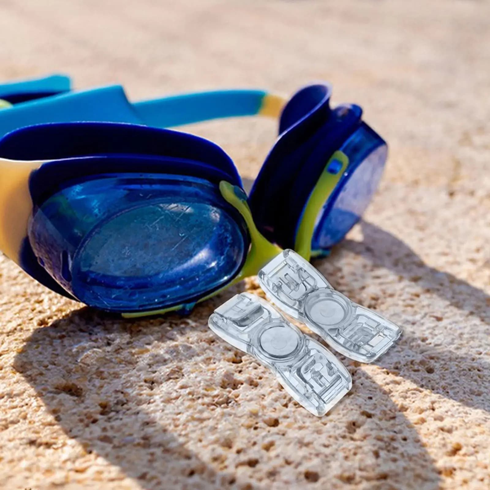 5Pcs Goggle Strap Clips Swimming Goggles Replacement Buckle Clip Secure Fit Corrosion-Resistant Plastic Retainer for All Brands