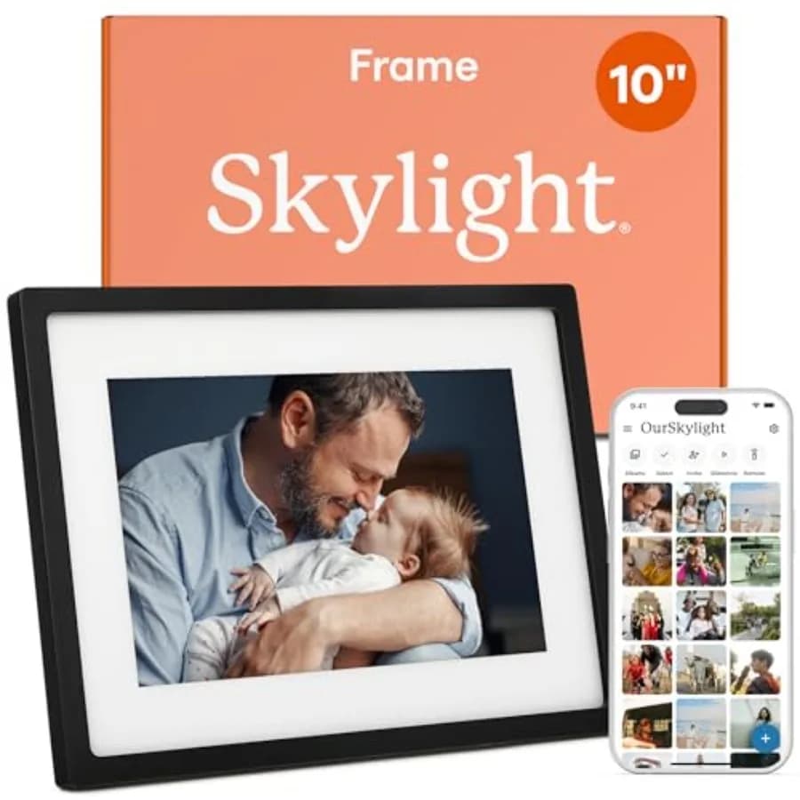 Cornice Digitale WiFi con Supporto Clienti, Cornice Fotografica Digitale Touch Screen con Configurazione Semplice, Regali Fotografici per Genitori e
