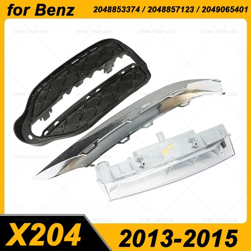 Per il 2013-2015 X204 W204 Mercedes Benz Classe GLK Paraurti Anteriore Fendinebbia Griglia Griglia di Copertura 2048853374/2048857123/2049065401