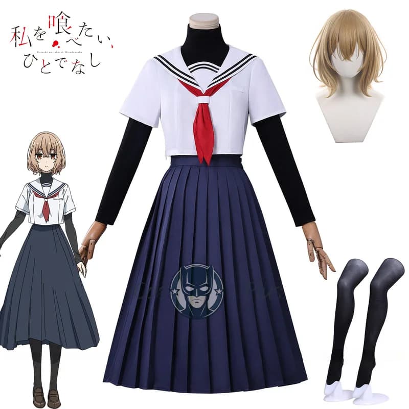 Anime Questo mostro vuole mangiare Me Yaotose Hinako Costume Cosplay Parrucca Uniforme Gonna Calzini per donne Ragazze Uomini Carnevale Natale