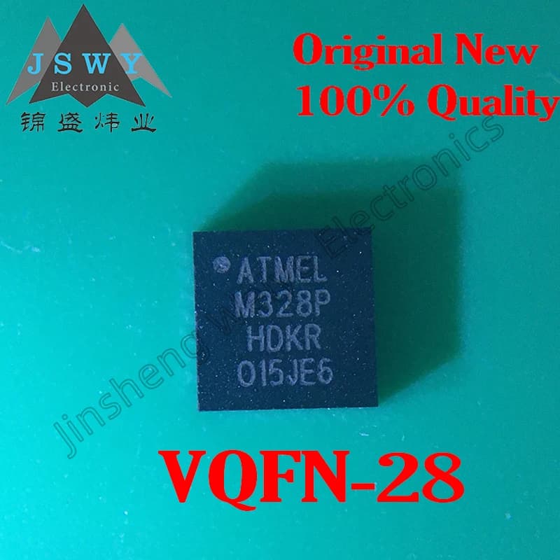 (2/10 pezzi) ATMEGA328P-MMH QFN-28 ATMEGA328P Microcontrollore a 8 bit/32KB Flash/1024B EEPROM 2KB SRAM/Elettronica originale
