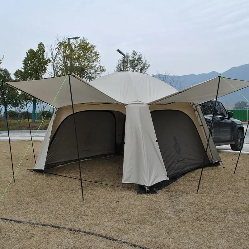 Family camping tents are spacious, versatile, and built for adventure, accommodating up to 8 people. Family camping or group out