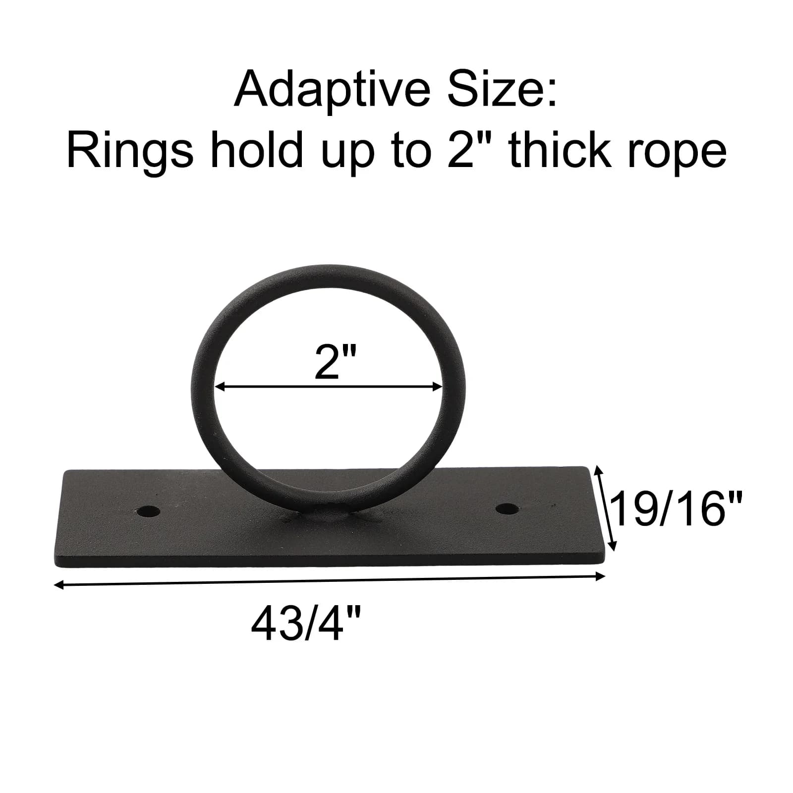 Supporto per Corde da Esterno per Ponte Nautico, Adatto a Corde Fino a 2 Pollici, Versatile, Viti Autofilettanti Incluse