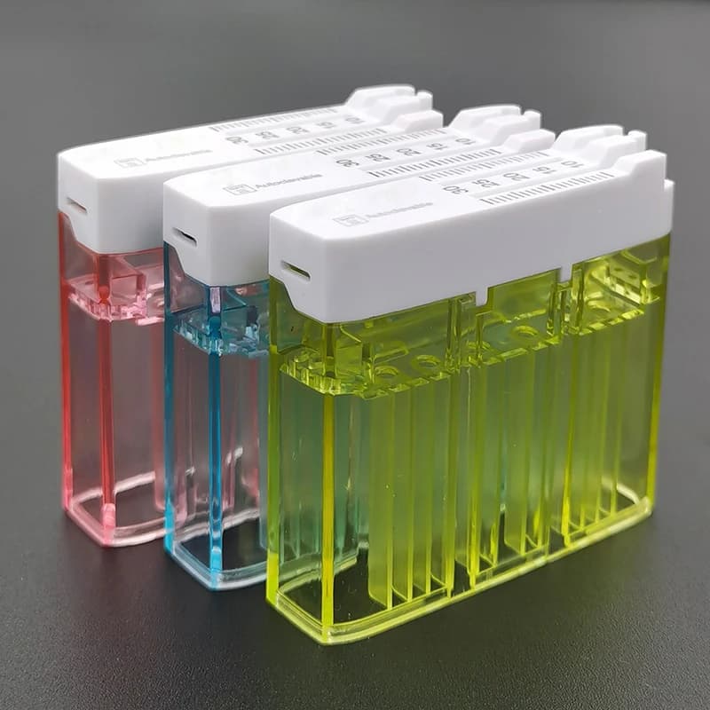 Scatola di sterilizzazione per file endo dentali Scatola di misurazione multifunzione autoclavabile da 135 gradi Organizzatore di file dentali File endodontico