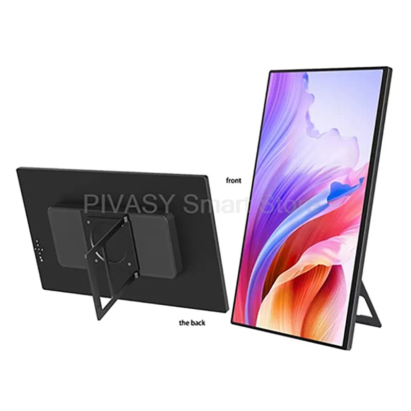 18.5 inch wireless portable monitor smart screen with 5 GHz WiFi for mobile phone Play video disc U Display multi screen
