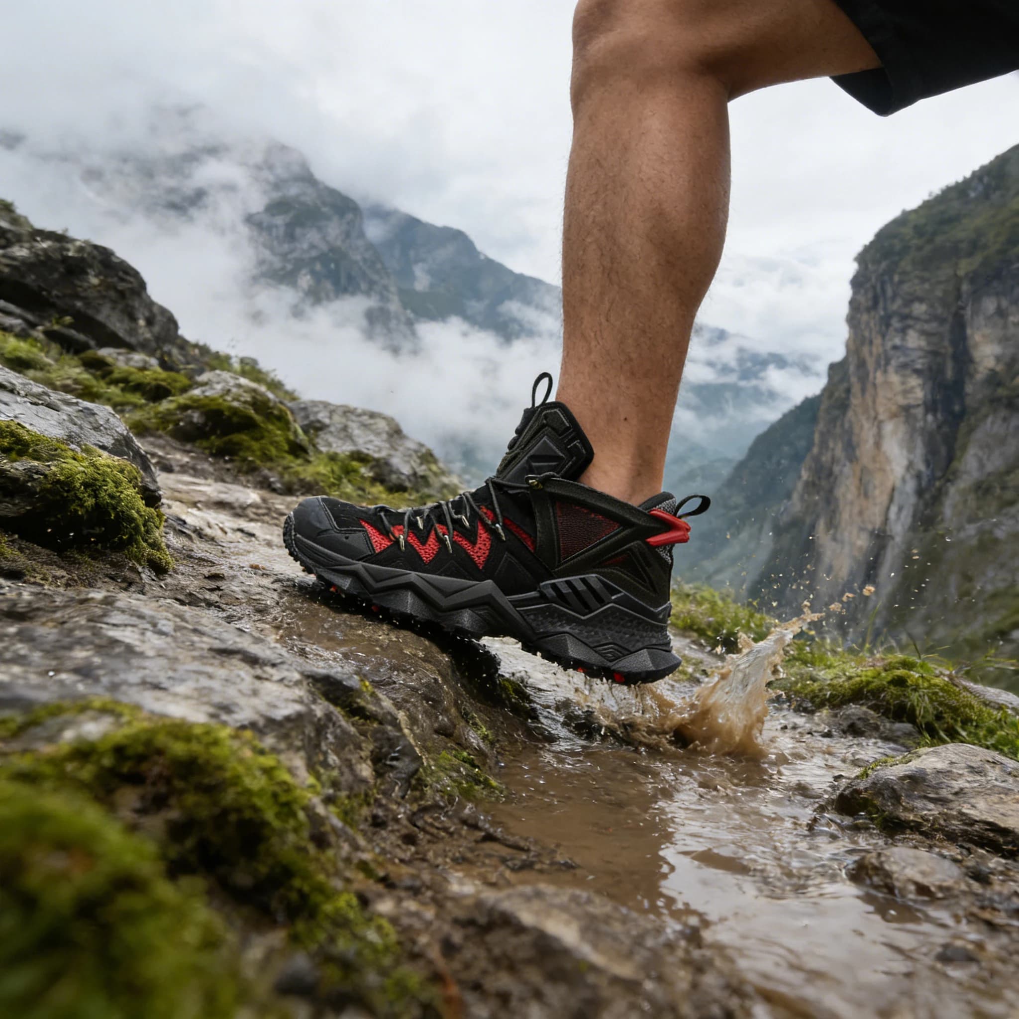 Scarpe da Trekking Impermeabili RAX per Uomo, Stivali Antiscivolo per Escursionismo, Leggeri e Resistenti all'Usura, per Arrampicata in Montagna e Trail Running