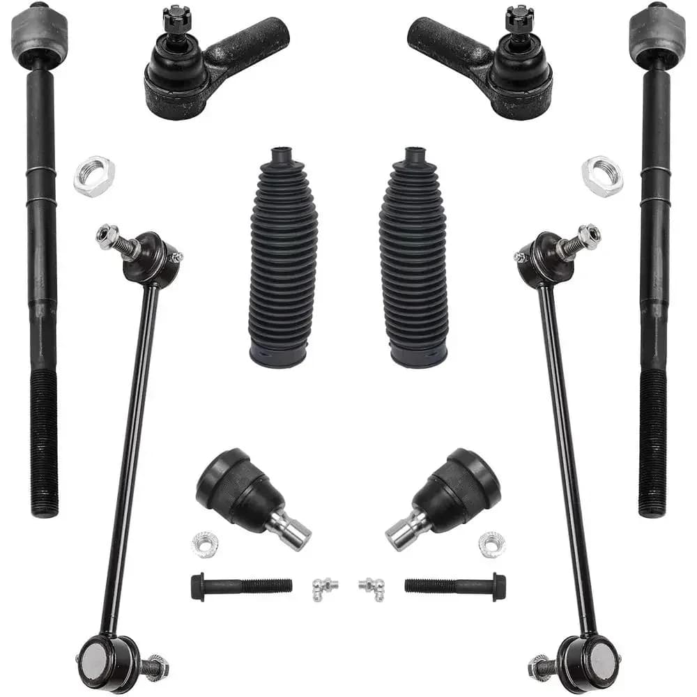 Kit Sospensioni 10 Pezzi per Mazda Tribute e Mercury Mariner 05-09, 2 Giunti Sferici Inferiori, 4 Tiranti, 2 Barre Stabilizzatrici, 2 Protezioni, 2005-2009