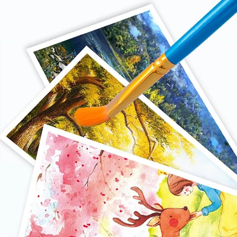 10pcs Paint Brushes Set Painting Art Brush For Acrylic Oil Watercolor Artist Professional Kits