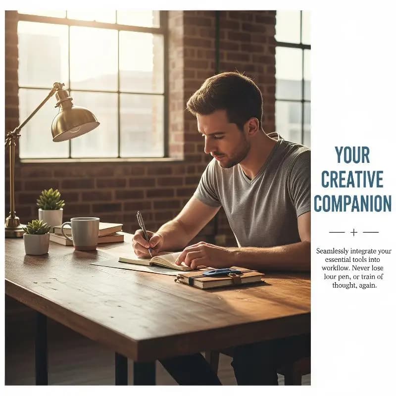 1 PCS Creative PU Leather Pen Clip Elastic Band Design Notebook Pen Holder for Journal Planner Travel Office Stationery Gifts