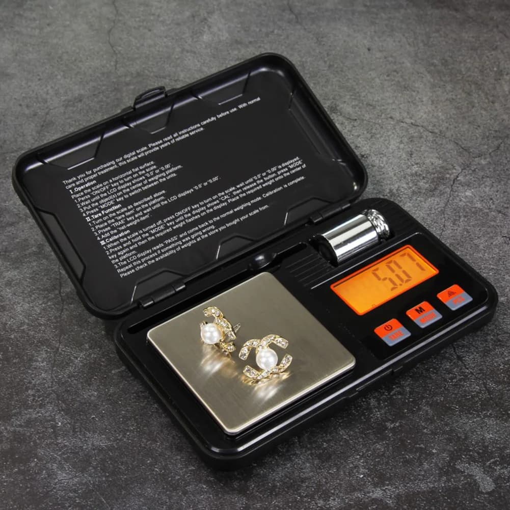 Mini digital scale 200g/0.01g 50g/0.001g High precision pocket electronic balance Food weighing balance Jewellery balance
