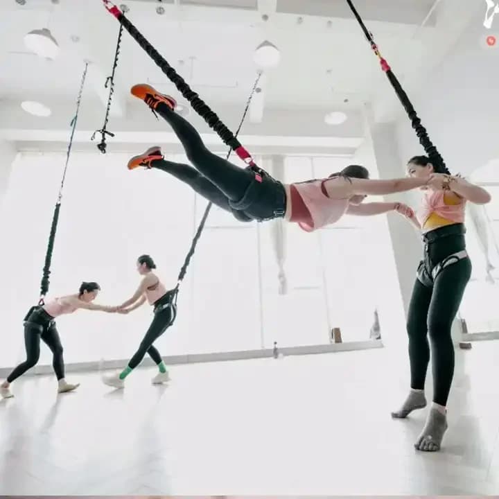 High Strength Elastic Bungee Cord Dance Flying Suspension Rope Anti-gravity Yoga Resistance Band Set Bungee Jumping Trainer