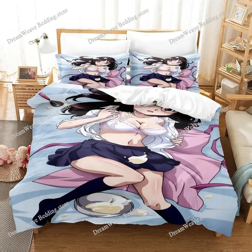 Set di Biancheria da Letto Yamada's First Time B Gata H Kei con Poster Cartoon, Copripiumini, Lenzuola per Dormitorio, Set Morbido e Caldo 96