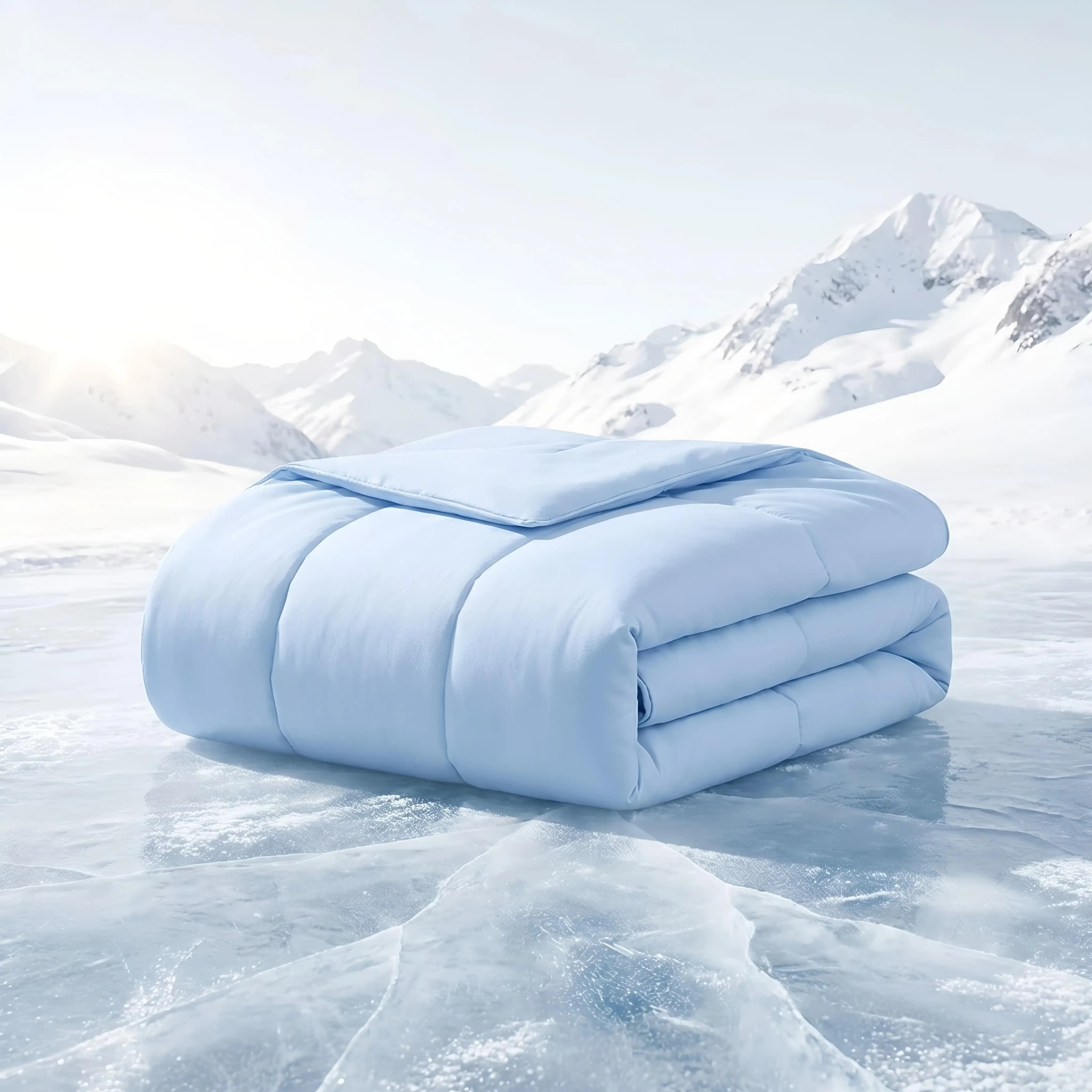 Summer Cooling Blanket Reversible Cold Touch Comforter Breathable Heat Absorbing Bedding Quilt for Hot Sleepers Night Sweats Soft Fluffy Eco-Friendly Air Conditioning Thin Blanket Home Holiday Gift