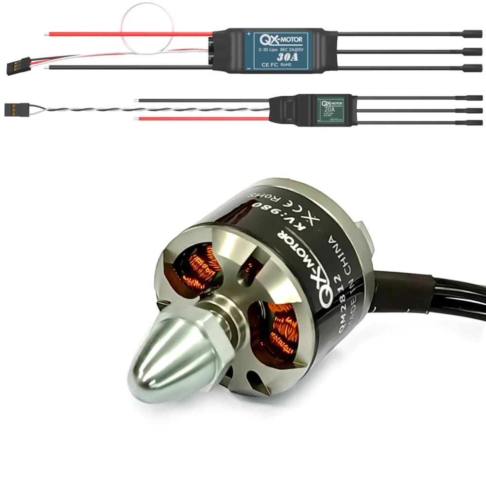 Motore Brushless QX-MOTOR QM2812 2212 980KV per Elicottero RC, Drone e Parti per Aeromobili ad Ala Fissa