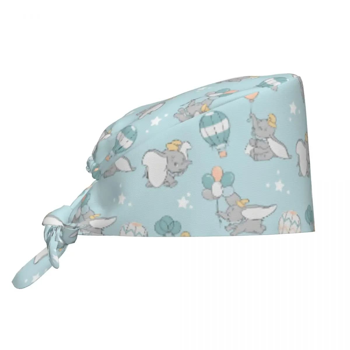 Cappello Scrub Traspirante Dumbo Personalizzato Berretti Scrub Chirurgici Cappelli per Capelli Infermieristici Unisex Cappello Scrub da Lavoro Anime per Farmacia Ospedale