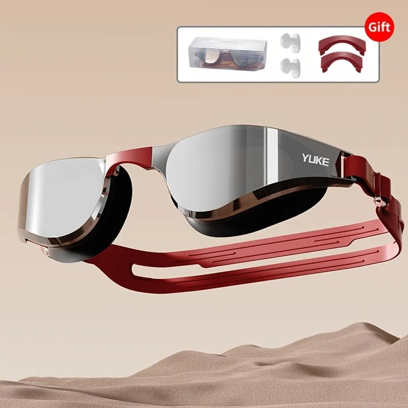 1PC Fashion Silicone Glasses Anti-slip HD Adjustable Straps Waterproof Jumpsuit for Swimming Training Water Sports Men Women