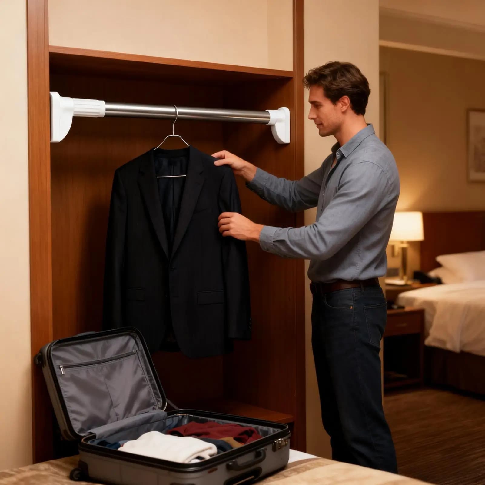 Clothes rack for durable shelves, retractable storage cases for wardrobe, clothes, laundry drying, wardrobe, bedroom