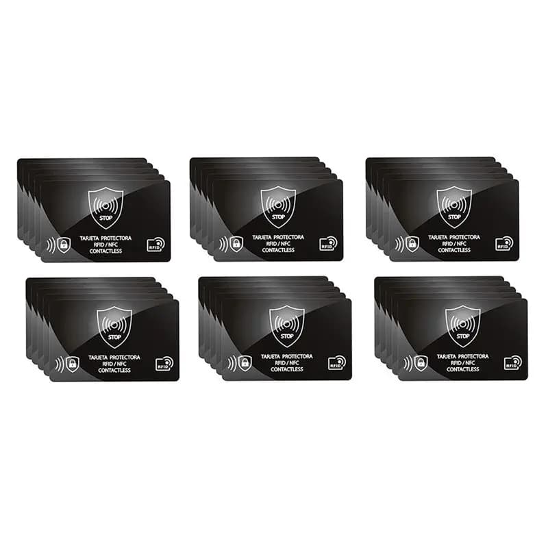 M01K Porta Carte RFID Bloccante 30 Pezzi, Custodia Protettiva per Carte Bancarie IC, Blocco Sicuro per Portafoglio
