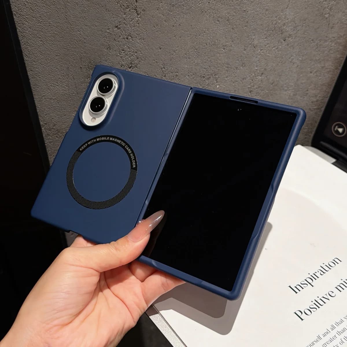 Ultra Thin Skin-feel Matte Magnetic Phone Case for Samsung Galaxy Z Fold 8 Ultra 7 6 5 4 3 for Magsafe Wireless Charge Cover