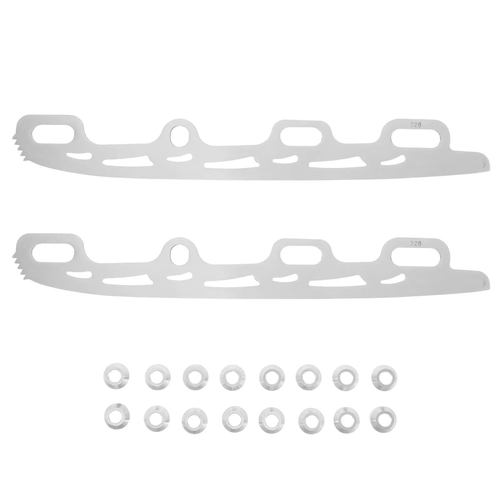 1Pair Professional Figure Skating Blades Stainless Steel Ice Skate Blade Replacements Universal Mounting Fit All Figure Hockey