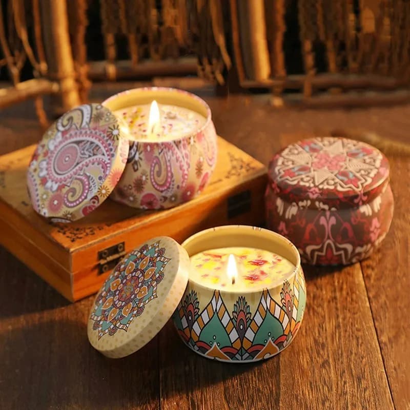 Candele Aromaterapiche Essiccate Senza Fumo | Utilizzato per vasche da bagno e yoga | Regali di ringraziamento per Natale, compleanni e festa della mamma