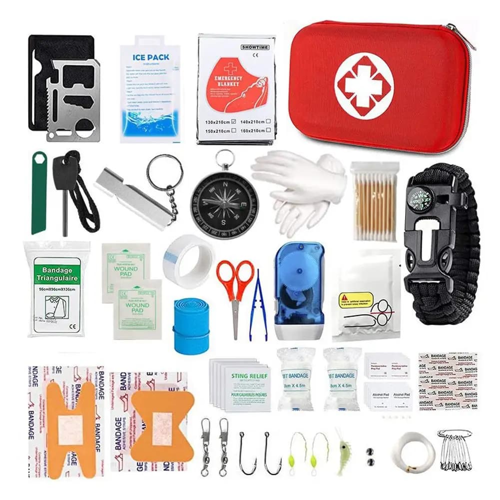 Kit di Pronto Soccorso Tattico Portatile, Borsa Multifunzionale per Autodifesa, Attrezzatura per Campeggio e Arrampicata