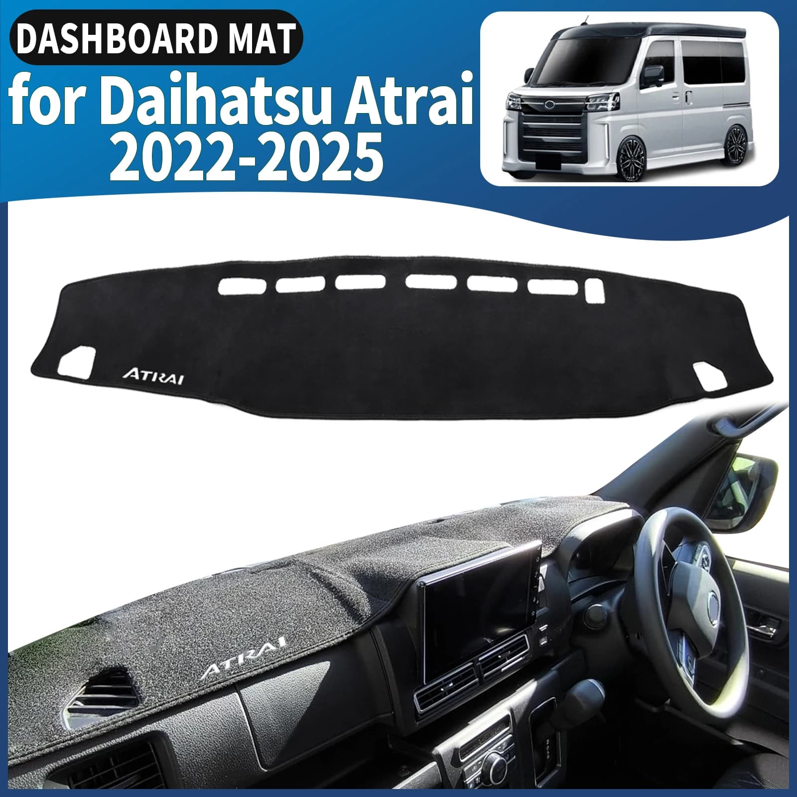 fit for Daihatsu Atrai 2022-2025 S700 S710 RHD Dashmat Dashboard Cover Pad DashMat Sunshade Protective Carpet Car​​ Accessories