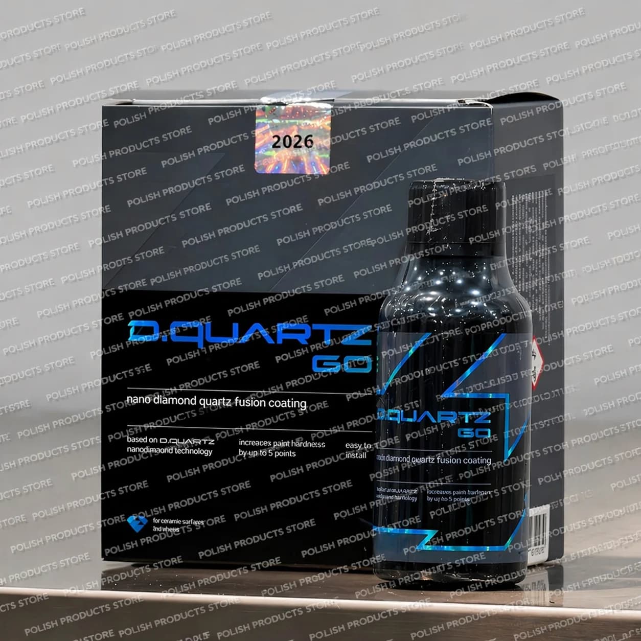 Kit DQUARTZ GO 50ml Rivestimento Ceramico al Quarzo Nano Diamantato per Cura dell'Auto, Protezione Avanzata, Aumento della Lucentezza e Durezza Superficiale