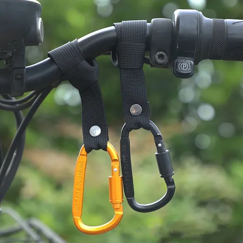 Gancio per Manubrio in Lega di Alluminio per Moto e Biciclette, Clip di Montaggio Anteriore per Appendere Borse e Caschi in Sicurezza