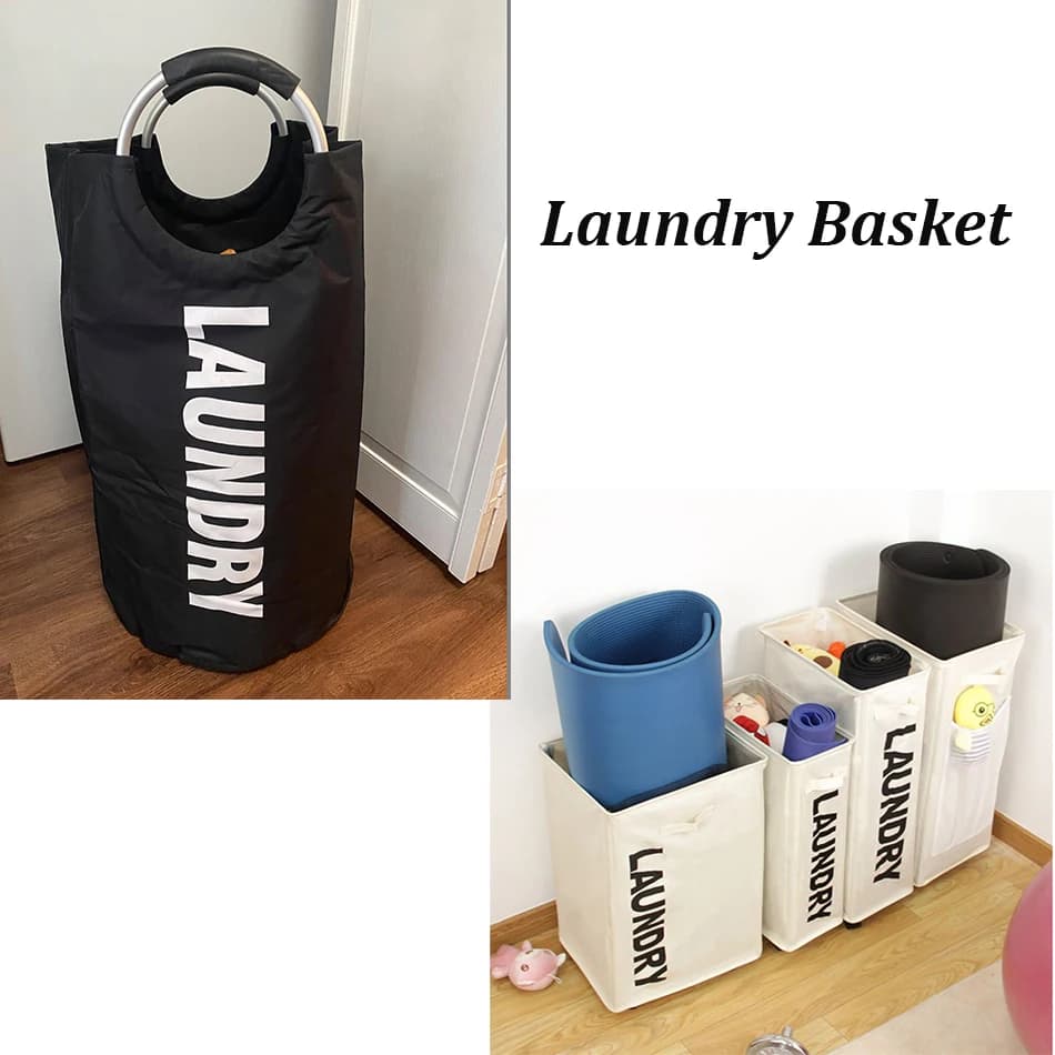 Laundry Basket with Wheels Foldable Waterproof Dirty Clothes Storage Bag Large Capacity Yoga Mat Storage Basket Multifunctional