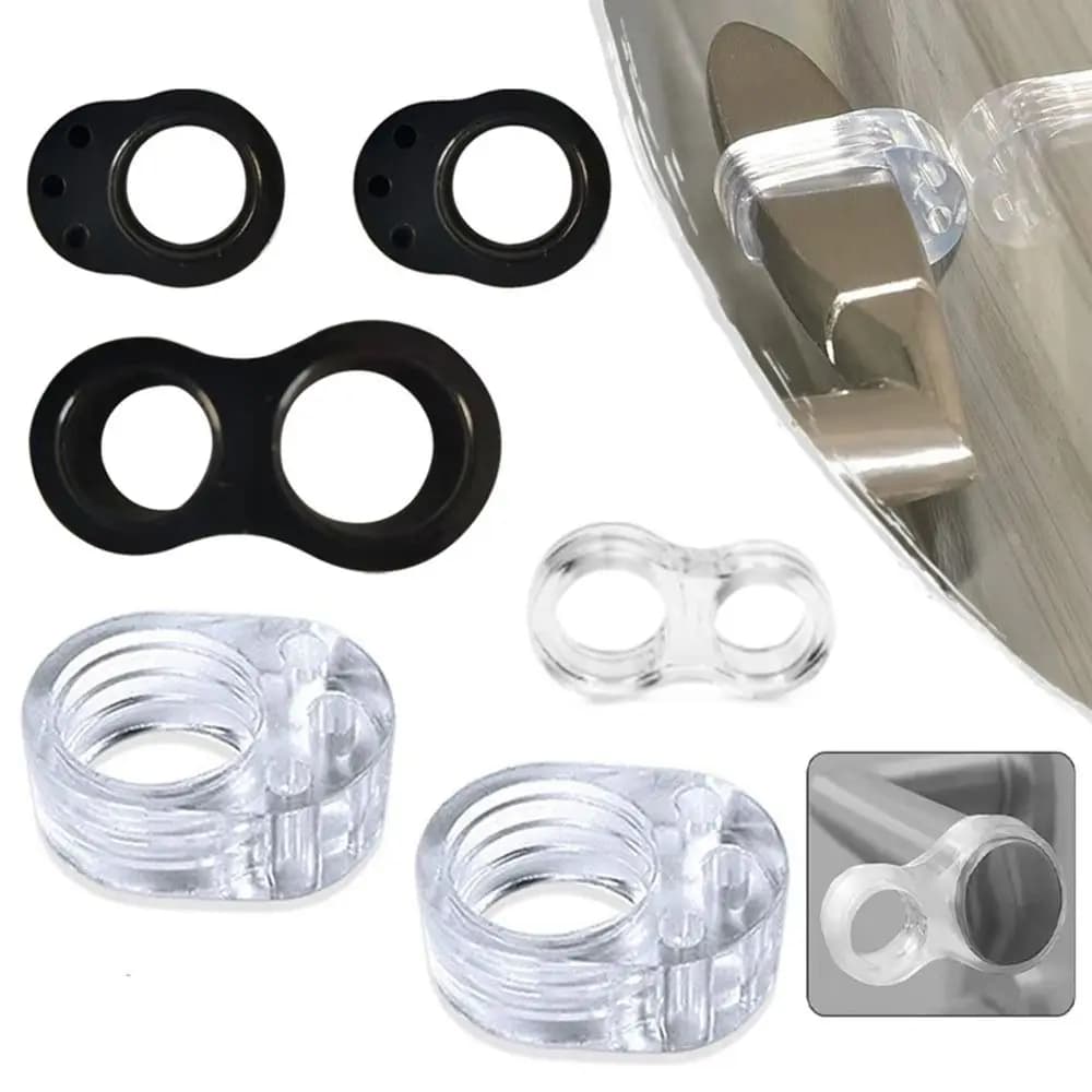 Anello Protettivo Trasparente in PVC per Porte da Camera da Letto, Paracolpi Anti-collisione, Fermaporta, Protezione Maniglia e Parete