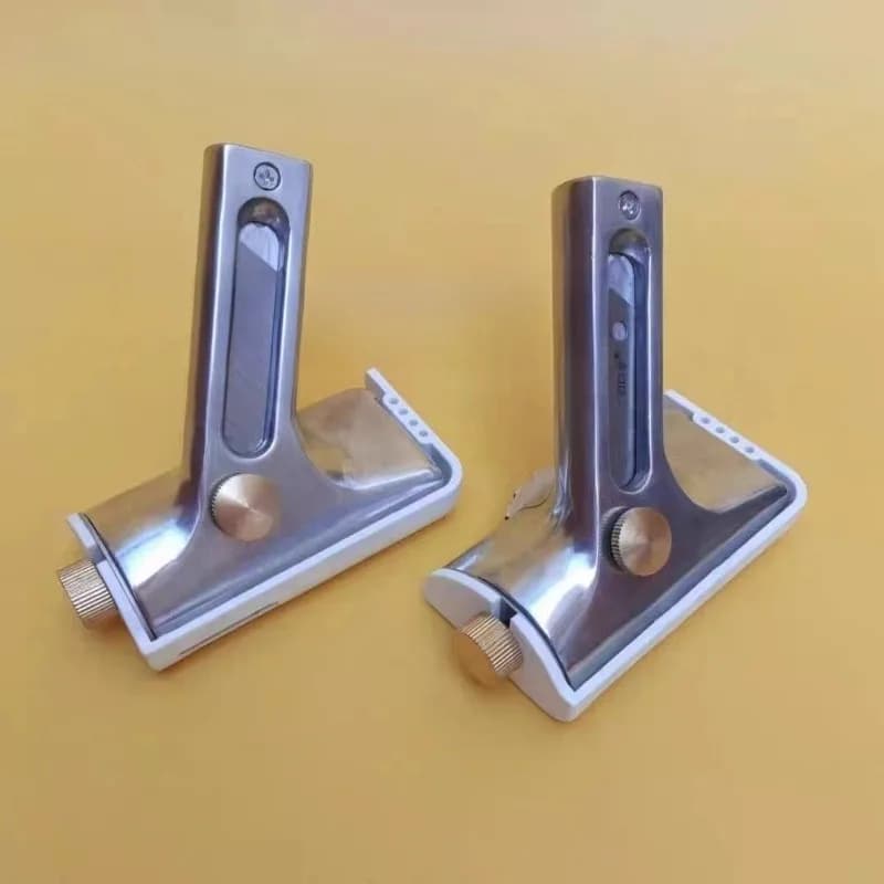 Manual Wall Edge Trimming Skiving Knife For PVC Vinyl Flooring Wall Fitting Push Cutter With Extra Replacement Blades