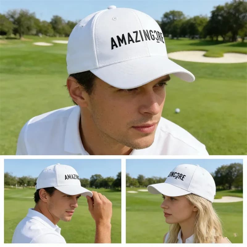 Outdoor Sunscreen Sports Caps Men's Golf Wear 2026 Summer New Authentic Golf Cap Fashion Ventilate Flat Cap Women Golf Hat