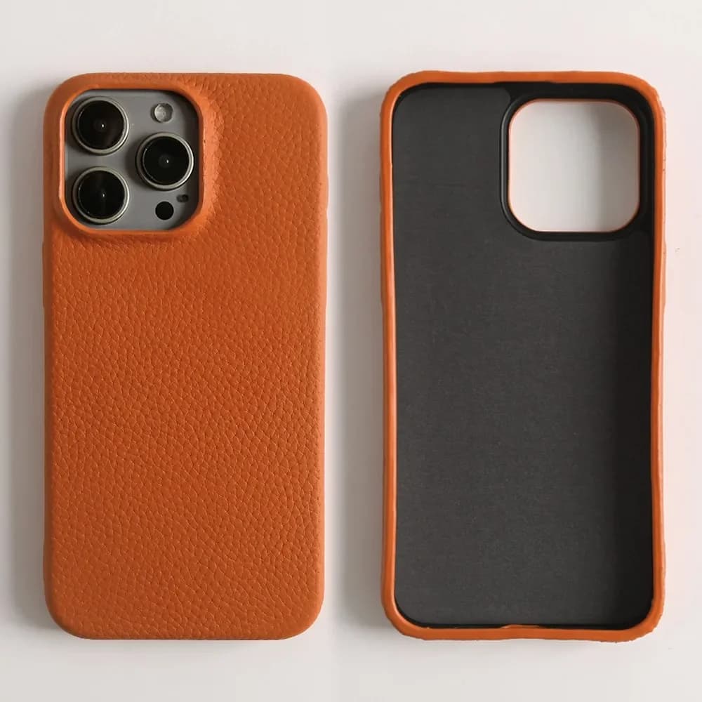 Custodia per telefono in vera pelle pieno fiore avvolgente per iPhone 16 Pro Max, custodie 15 Pro 14 Pro, cover posteriore di lusso antiurto