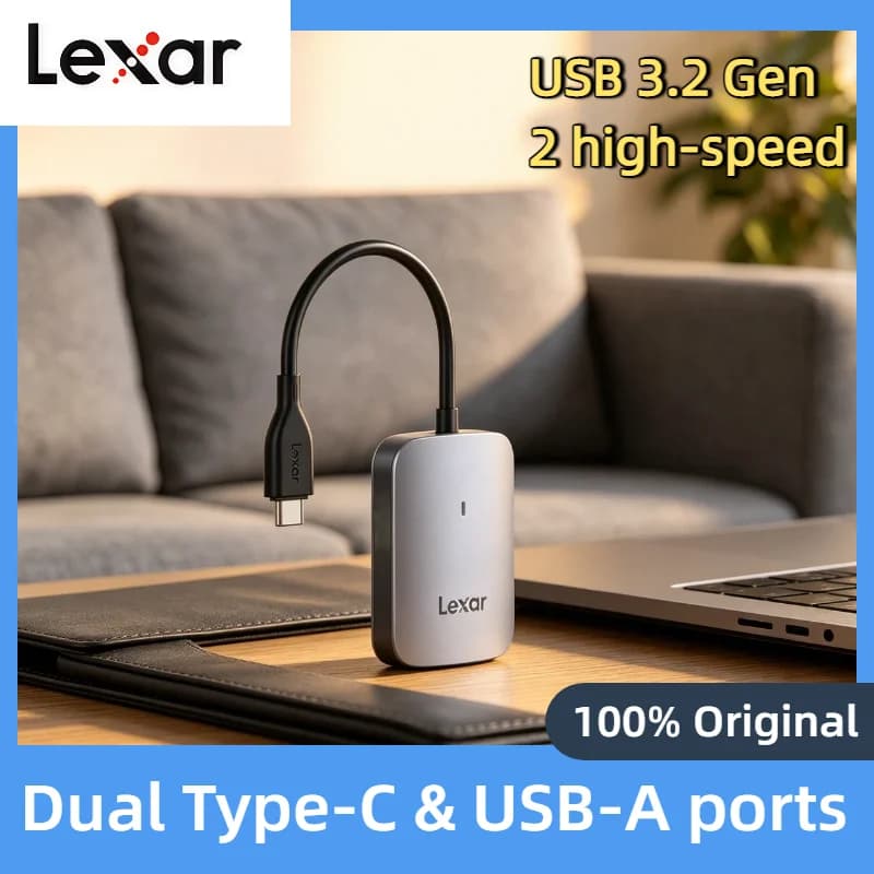 Lexar USB 3.2 Gen 2 Type C Type A CFexpress Type A Card Reader Memory Card CFe A Reader Professional Grade High Speed Unit
